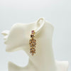 Earrings Champagne Peach Scorpion | Gold - muze-earrings.com