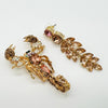 Earrings Champagne Peach Scorpion | Gold - muze-earrings.com
