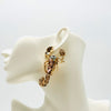 Earrings Champagne Peach Scorpion | Gold - muze-earrings.com