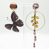 Earrings Pink Butterfly | Gold - Muzesieraden.nl