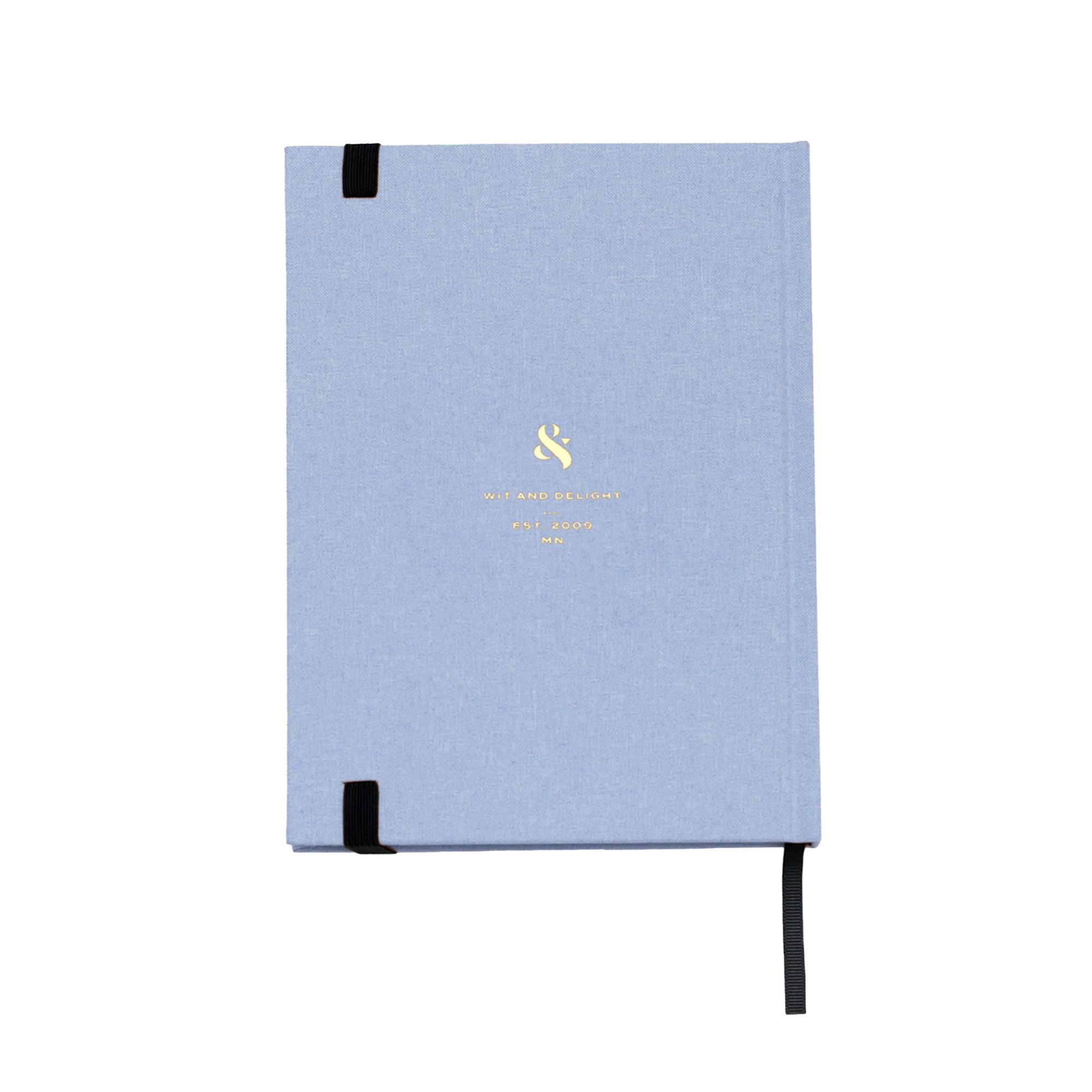 Linen Note to Self Journal - Light Blue