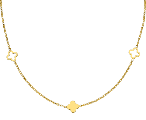 Clover Kette 18K vergoldet