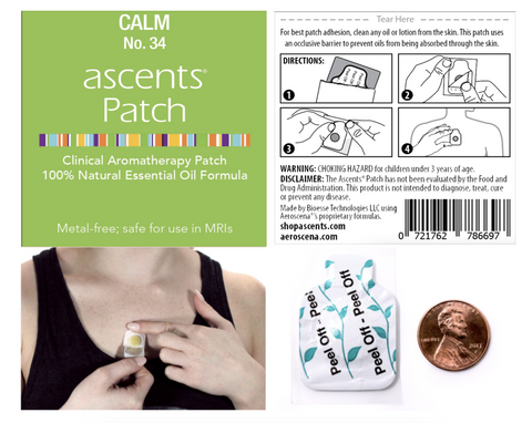 calm essential oil patch for stress