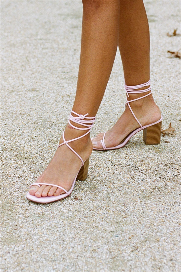 Salina Strappy Sandals - Pink – SABO SKIRT