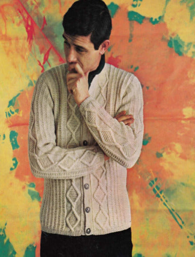 Knitting patterns for mens cardigans