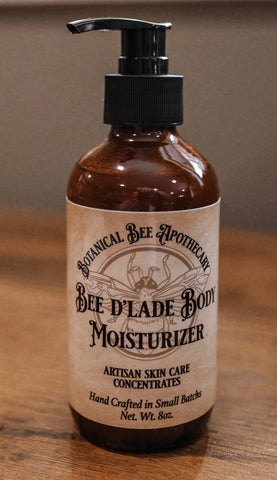 BBA's all natural artisan skincare body moisturizer, Bee D’lade. Best body oil for glowing skin.