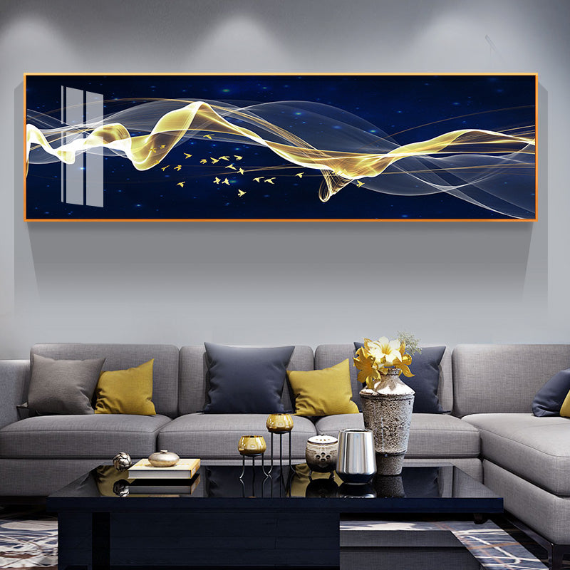 Abstract Flowing Wide Format Wall Art Fine Art Canvas Prints Modern Interior Decor Pictures For Living Room Above The Sofa Pictures For Above The Bed