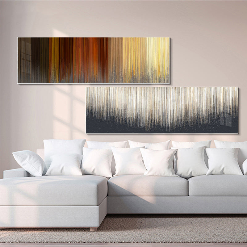 Abstract Neutral Color Fine Line Art Wide Format Wall Art Canvas Prints Pictures For Living Room Above The Sofa Above The Bed Bedroom Art Decor