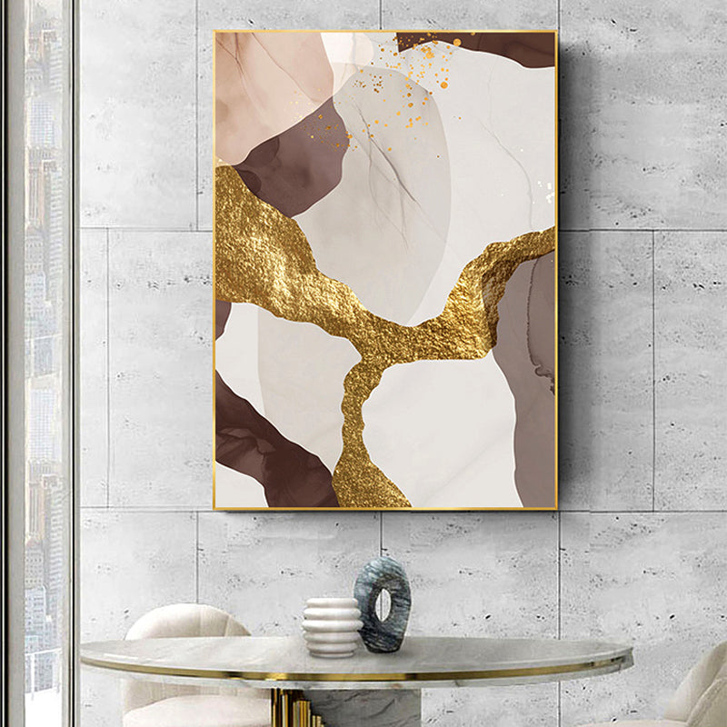 Abstract Elements Earthy Hues Wall Art Fine Art Canvas Prints Subtle Brown Beige Natural Golden Nordic Lifestyle Posters Luxury Loft Apartment Wall Art Decor