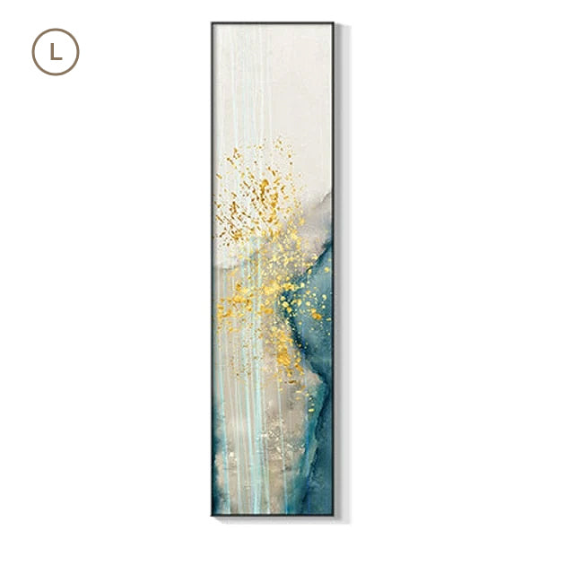 Abstract Geomorphic Elements Vertical Strip Wall Art Fine Art Canvas Prints Wide Format Pictures For Living Room Bedroom Home Office Loft Wall Art Decor