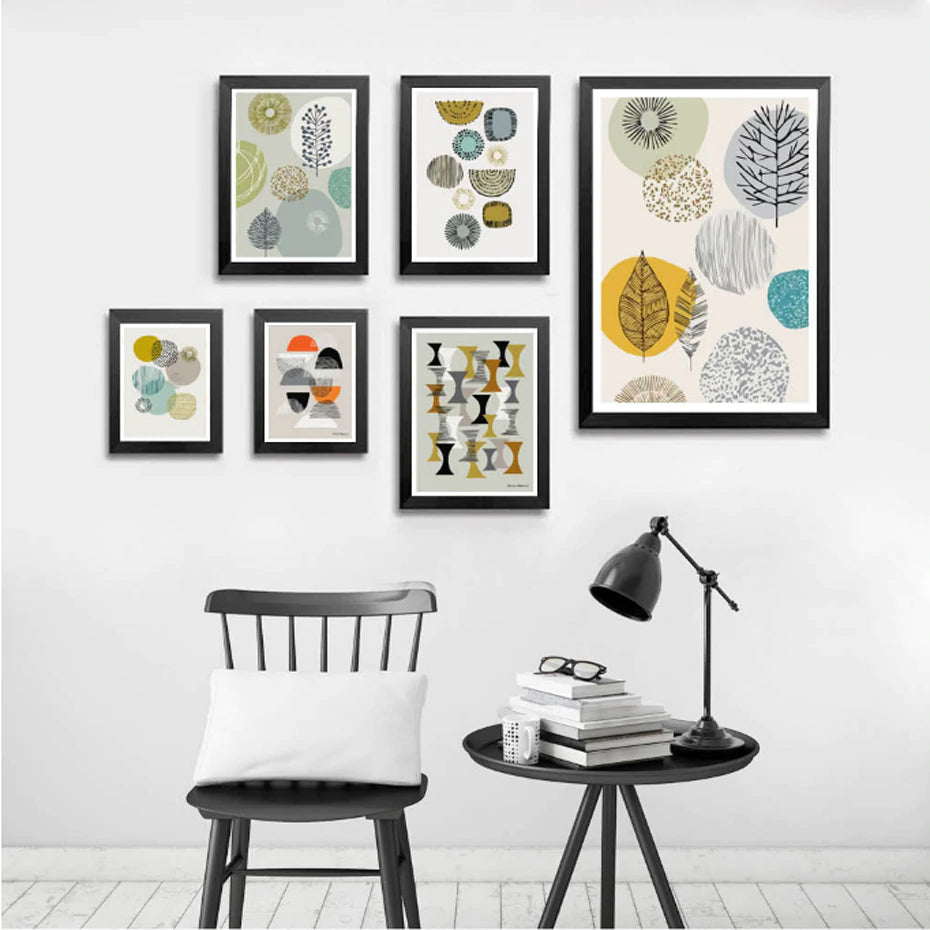 Abstract Nordic Wall Art Prints Geometric Patterns Colorful Contemporary Canvas Posters For Modern Office Interiors And Stylish Home Decor