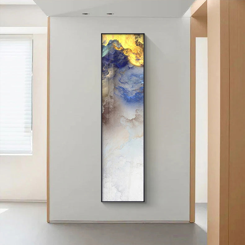 Modern Abstract Alien Sky Wall Art Fine Art Canvas Prints Vertical Format Pictures For Entrance Hallway Home Office Hotel Room Art Decor