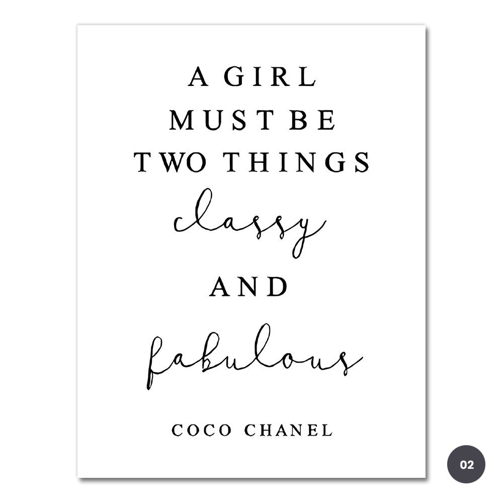 Coco Chanel Quote - Printable, DIY Home Decor