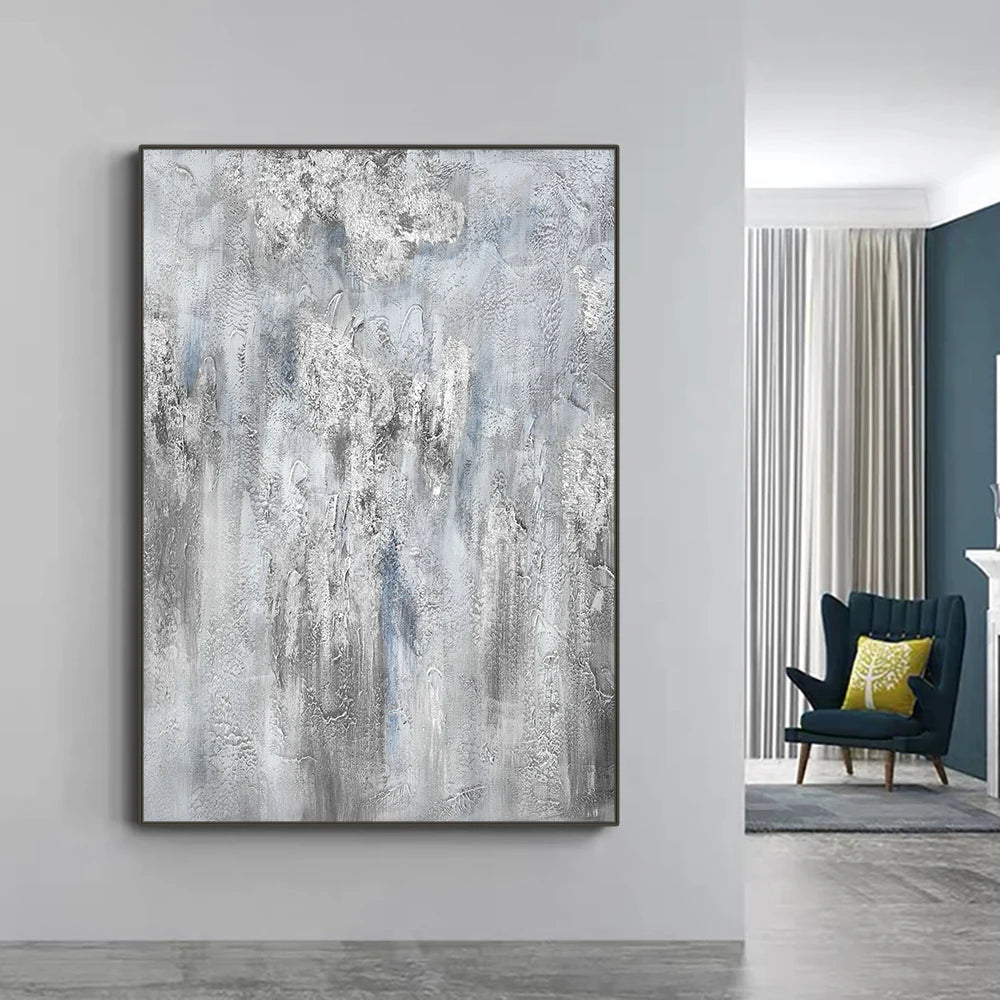 Big Sizes Grey Golden Minimalist Wall Art Fine Art Canvas Prints Modern Abstract Art Pictures For Contemporary Interior Decor