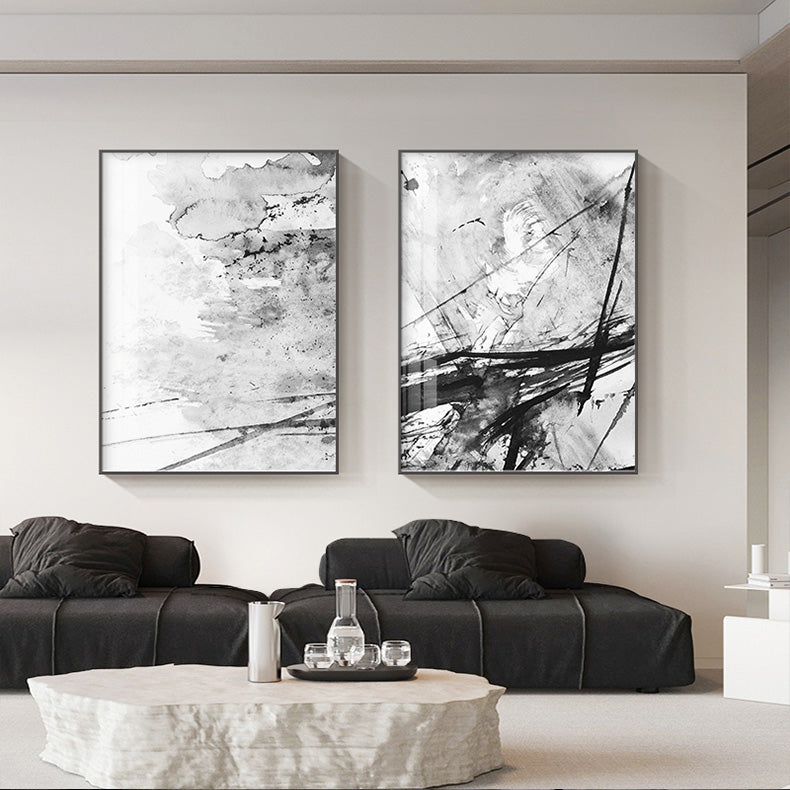 Abstract Scandinavia Black White Wall Art Pictures - Canvas Wall Art P —  Original Wall Arts