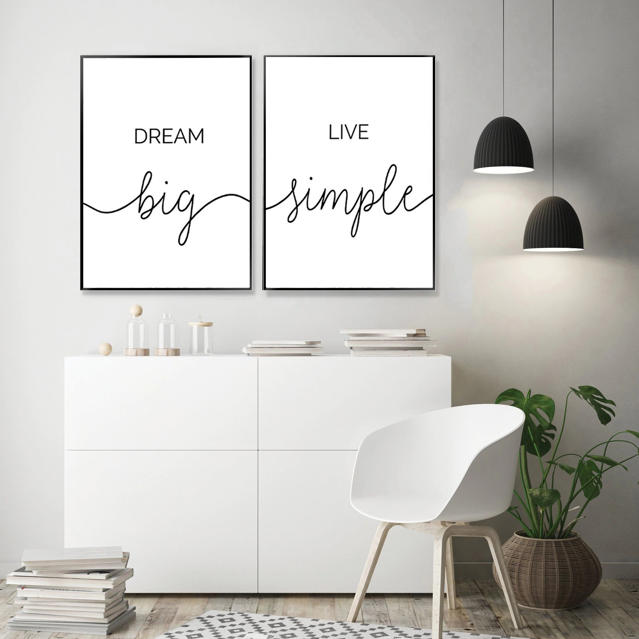 Black & White Life Quotes Wall Art Minimalist Inspirational Letters And Quotes Fine Art Canvas Prints Nordic Style Posters For Modern Home Decor