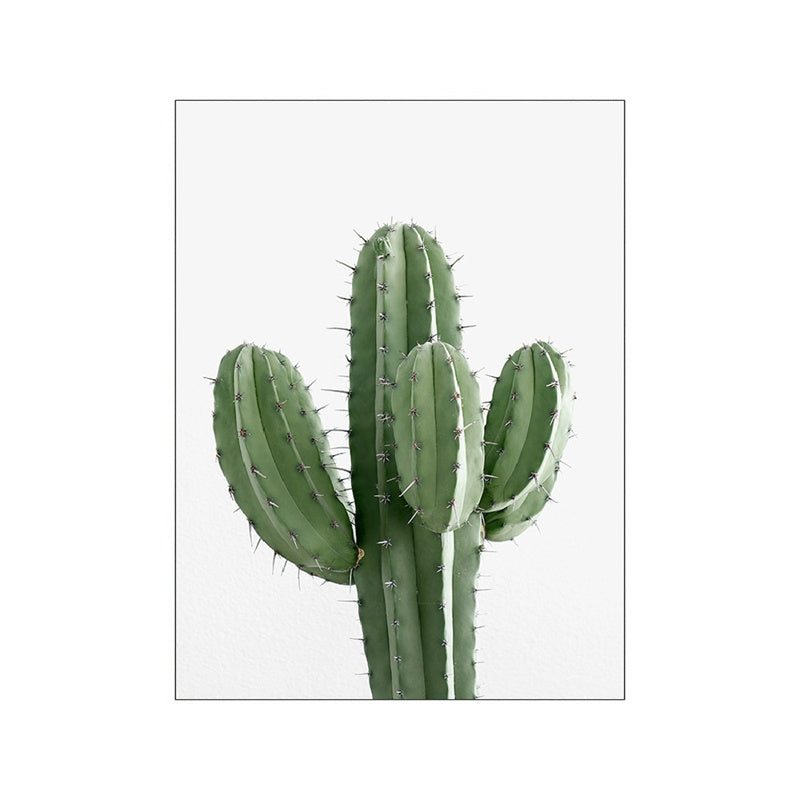 Cactus Monstera Minimalist Green Leaves Wall Art Do What Makes You Happy Poster Inspirational Pictures For Home Office Decor