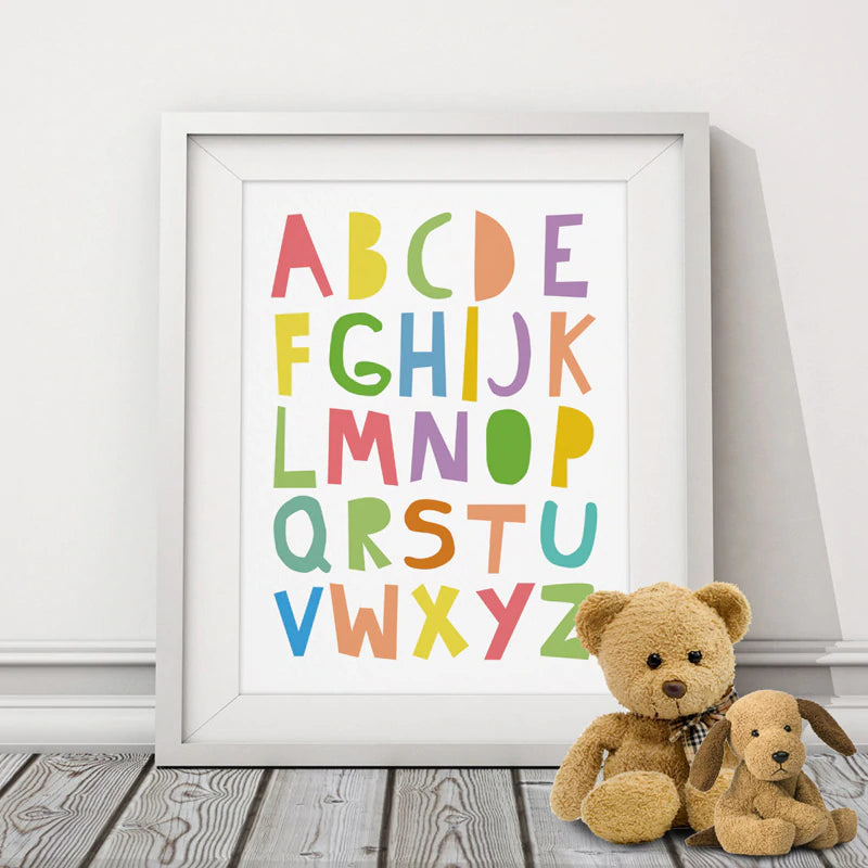 abc wall art for nursery