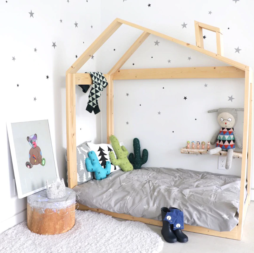 Cute Little Stars Wall Decals For Nursery Room Decor Removable Multiple Colored Star Stickers For Kids Room Nordic Style Decor