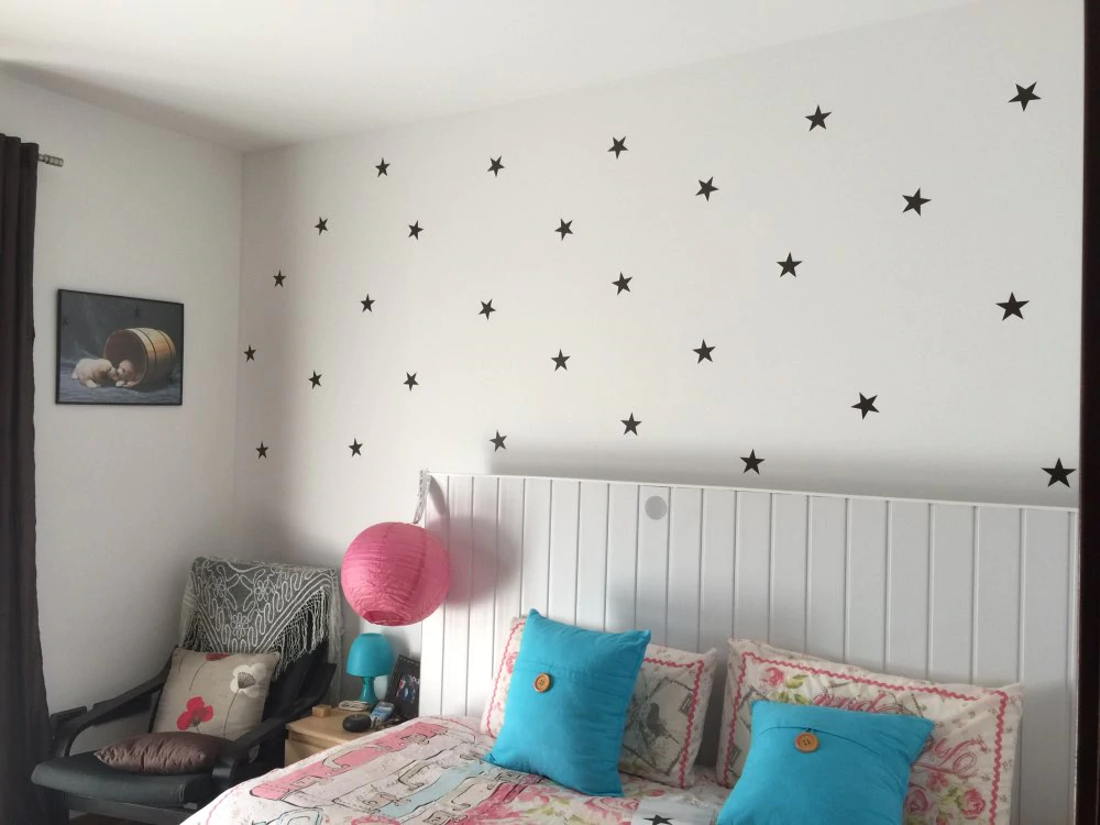 Cute Little Stars Wall Decals For Nursery Room Decor Removable Multiple Colored Star Stickers For Kids Room Nordic Style Decor