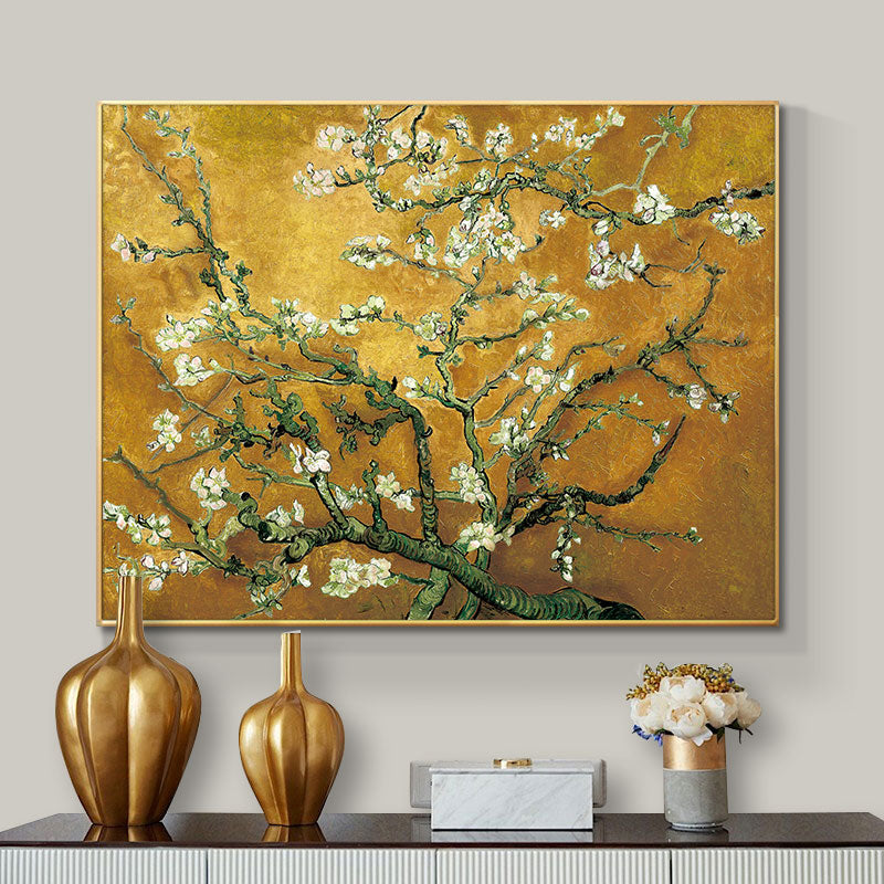 Famous Artists Vincent Van Gogh Almond Blossoms Wide Format Painting Fine Art Canvas Giclee Print Classic Impressionist Wall Art Decor