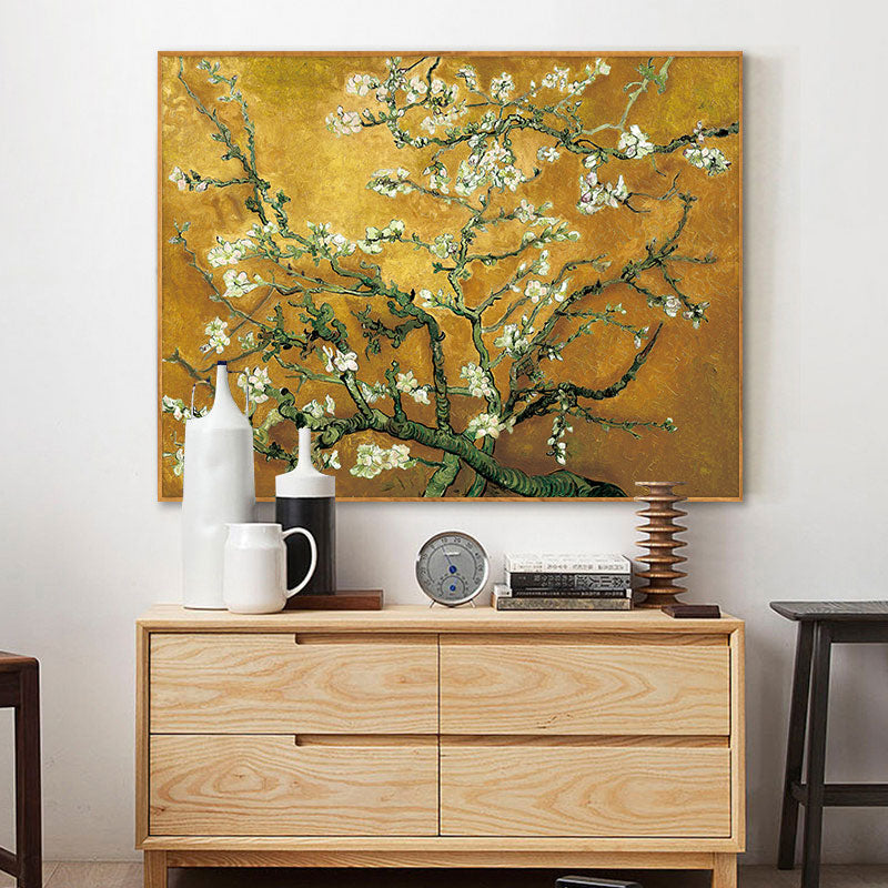 Famous Artists Vincent Van Gogh Almond Blossoms Wide Format Painting Fine Art Canvas Giclee Print Classic Impressionist Wall Art Decor