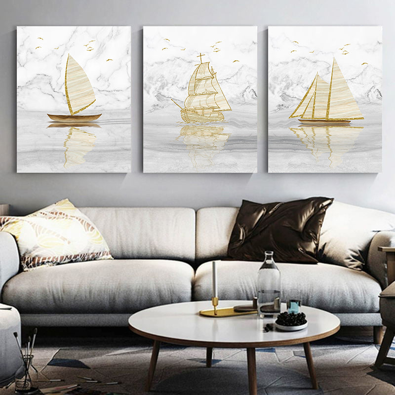 Featured Sale  Set of 3Pcs FRAMED Nordic Abstract Wall Art Fine Art Canvas Prints Framed With Wood Frame 20x30cm 30x40cm