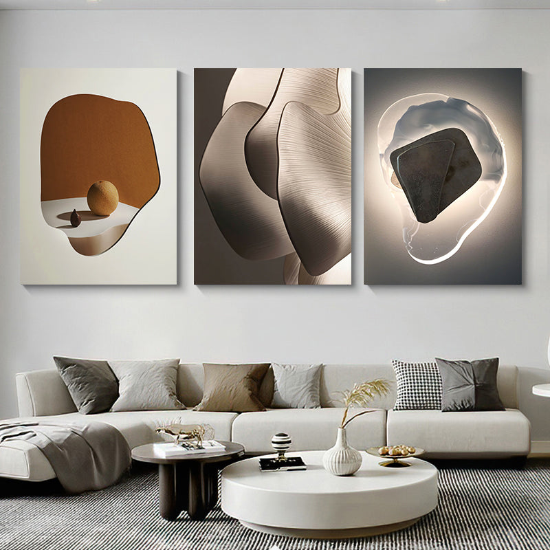 Featured Sale  Set of 3Pcs FRAMED Nordic Abstract Wall Art Fine Art Canvas Prints Framed With Wood Frame 20x30cm 30x40cm