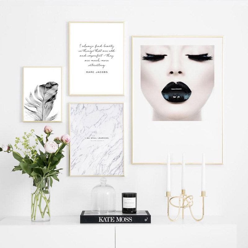 Find Beauty In Things That Are Odd Inspirational Quotes Fashion Gallery Wall  Art –
