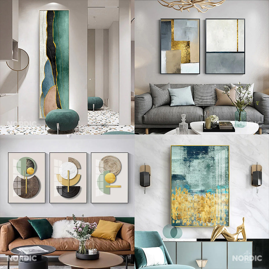 Modern Abstract Wall Decor For Living Room, Dining Room, Bedroom & Office