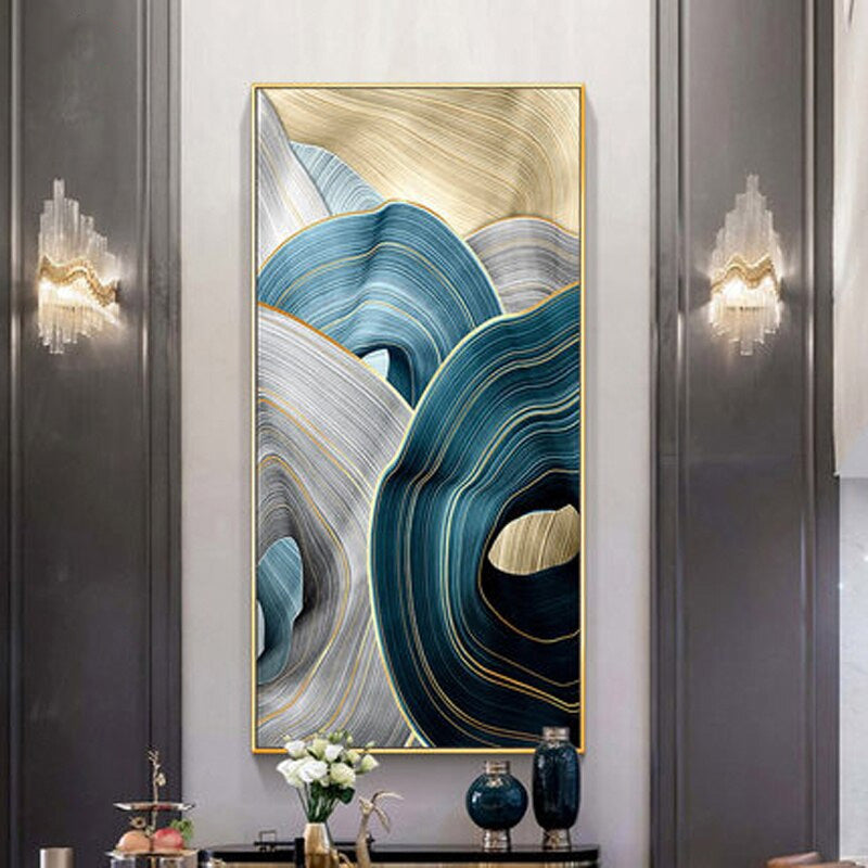 Flowing Ribbon Wall Art Fine Art Canvas Prints Large Format Abstract Pictures For Luxury Living Room Dining Room Loft Home Office Interior Art Decor