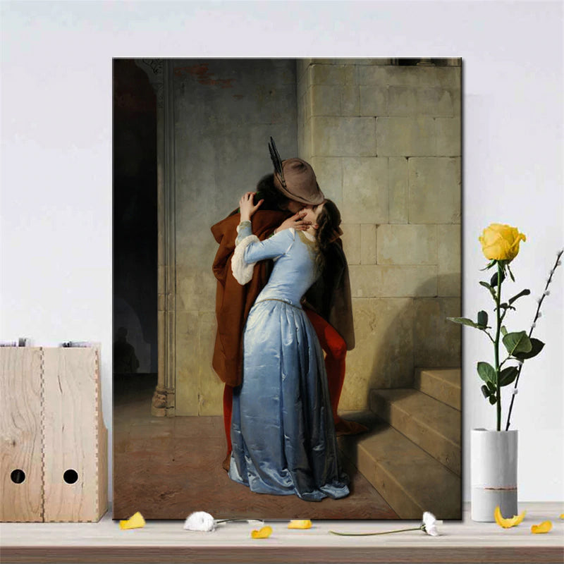 in the series the art of kissing FIRST KISS Art Print