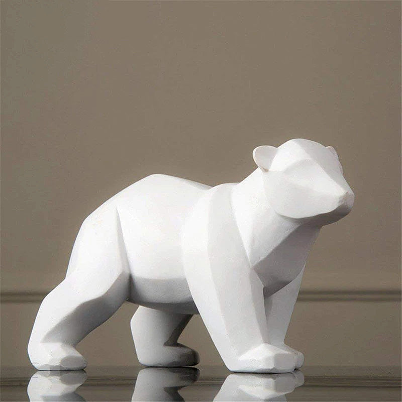 Nordic Bear Sculpture - Resin Statue for Stylish Home Decor