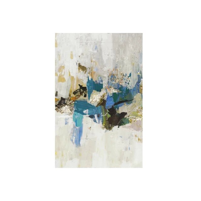 Contemporary Abstract Neutral Colors Wall Art Fine Art Canvas Prints Blue Beige Pictures For Modern Living Room Bedroom Home Decor