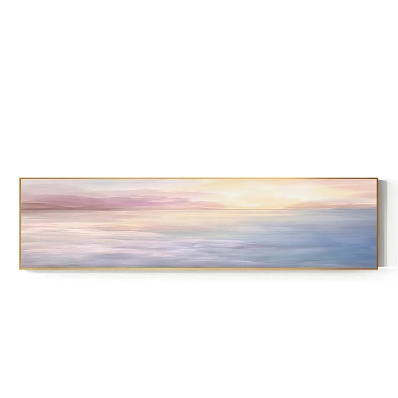 Pastel Blue Pink Purple Abstract Landscape Wall Art Fine Art Canvas Prints Wide Format Pictures For Bedroom Above The Bed Or Above The Sofa