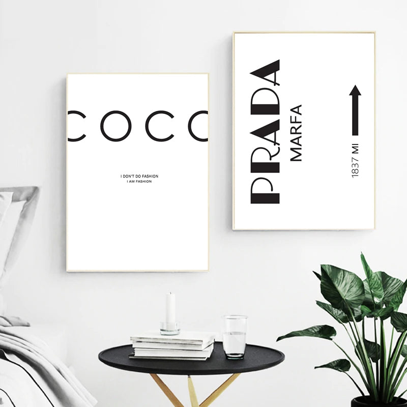 Set of 3 Pink Coco Prints  Coco Chanel Quote Prints – TemproDesign