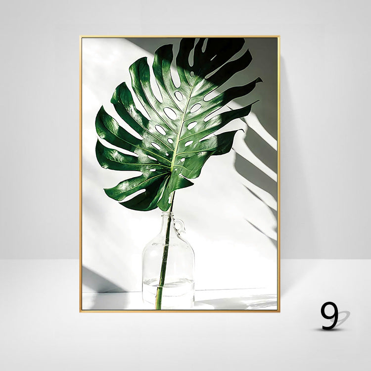 Inspirational Quotes Posters Golden Pineapple Green Leaf Monstera Wall Art Fine Art Canvas Prints For Living Room Home Office Decor