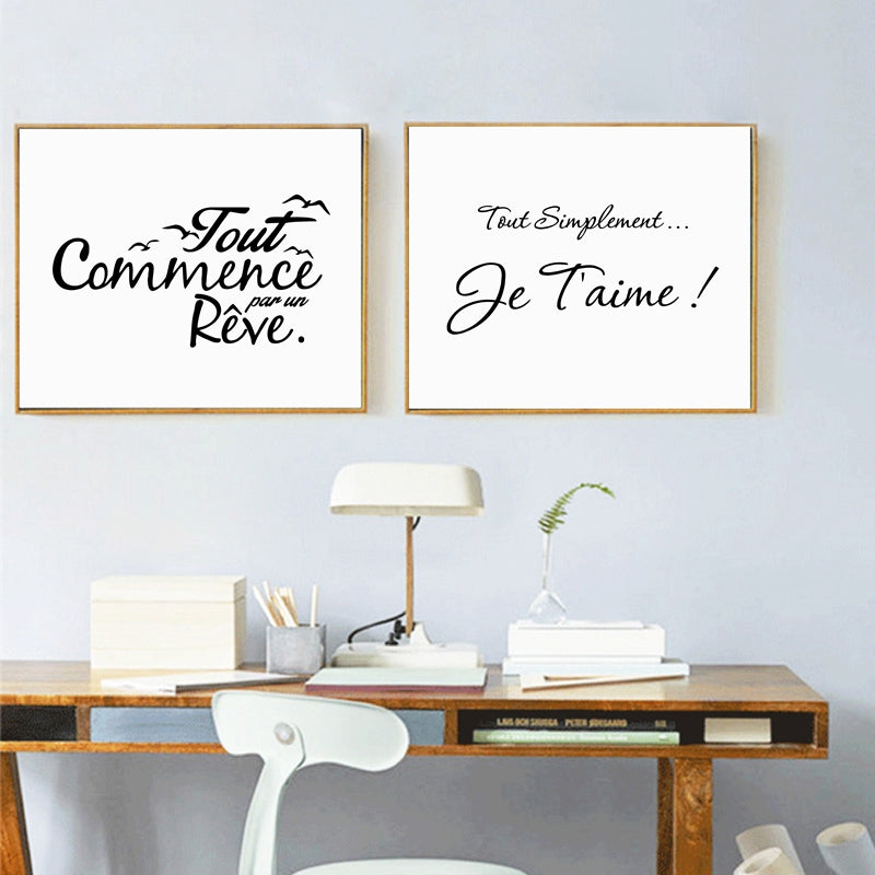 French Script French Ad French Decor Wall Decor Art Printable 
