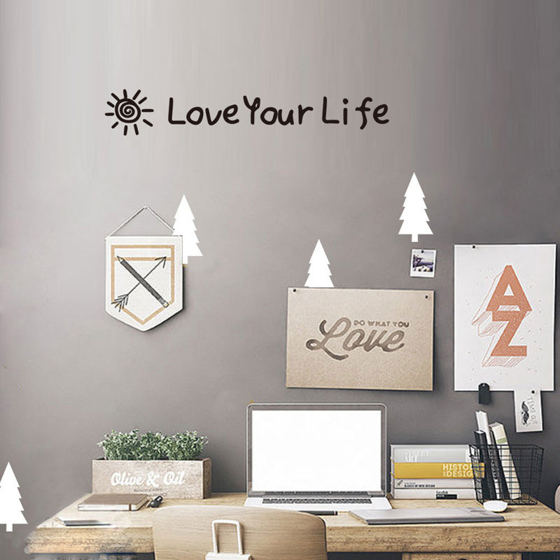 Inspirational Words Wall Art Decal Removable Peel-and-stick Wall Mural Sticker For Living Room Bedroom Decor Simple Creative DIY Wall Art Decoration