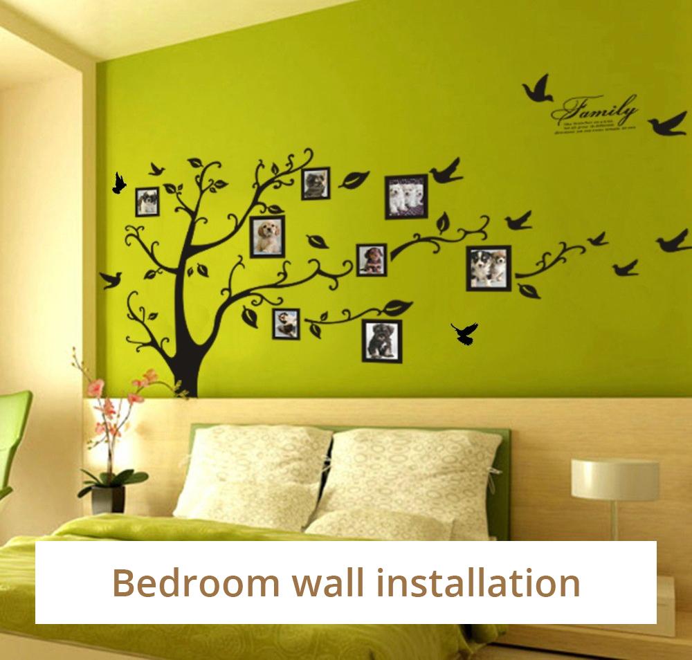 Hanging Green Leaves Canopy Wall Mural Removable PVC Vinyl Wall Decal –