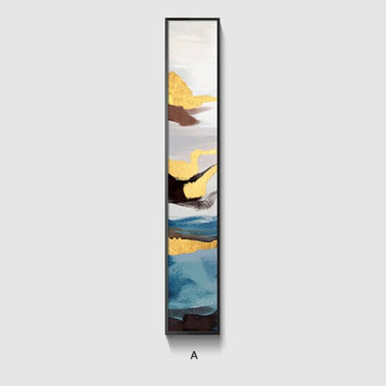 Light Luxury Slim Format Abstract Wall Art Vertical Format Fine Art Canvas Print Wide Format Pictures For Modern Living Room Nordic Bedroom Art Decor