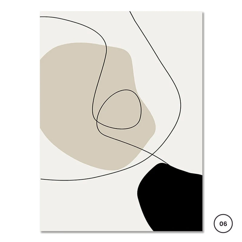 Minimalist Lifestyle Abstract Gallery Wall Art Line art Fine Art Canvas Prints Pictures For Modern Living Room Dining Room Home Office Interior Decor