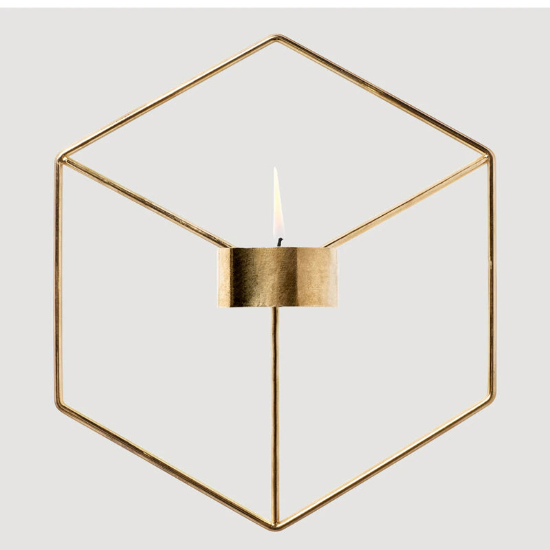 Minimalist Geometric Nordic Style Iron Candle Holders For Small Tealight Candles Simple Elegant Interior Wall Decor Scandinavian Home Styling