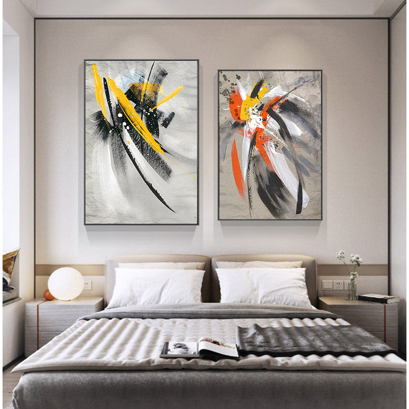 Abstract Feather Canvas Painting Oil Painting On the Wall Art Poster and Prints Nordic Living Room Home Decorative Pictures