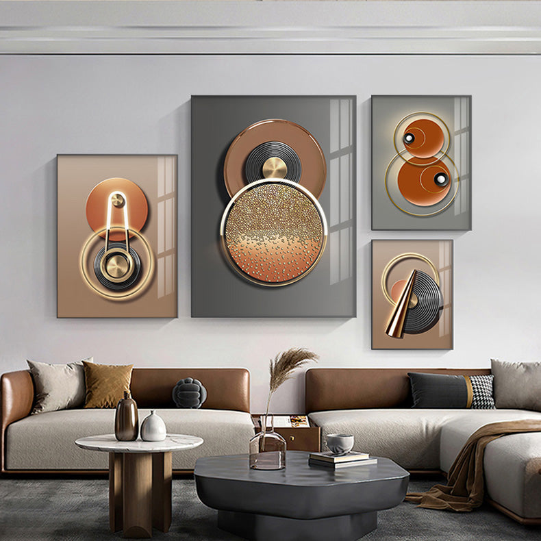 Modern Aesthetics Abstract Cosmic Geometry Wall Art Fine Art Canvas Prints Trendy Pictures For Boutique Hotel Urban Apartment Decor