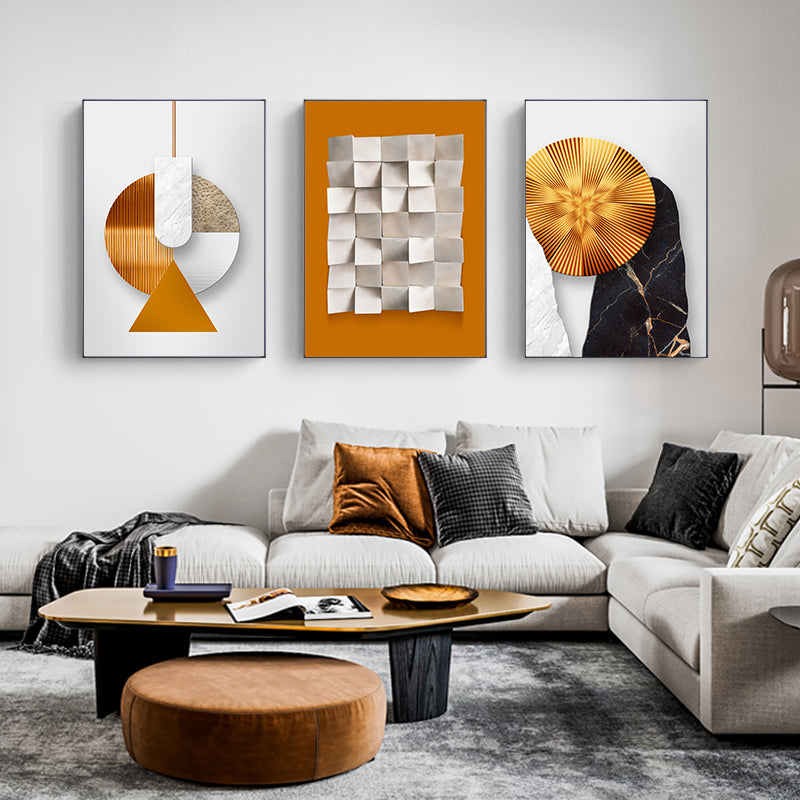 Modern Aesthetics Abstract Minimalist Wall Art Fine Art Canvas Prints Pictures For Luxury Loft Living Room Entrance Hall Foyer Home Office Wall Decor