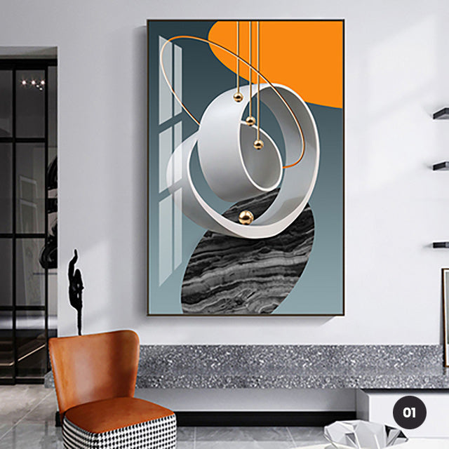 Modern Aesthetics Flowing Abstract Wall Art Fine Art Canvas Prints Surreal Pictures For Luxury Loft Living Room Dining Room Home Office Interior Decor