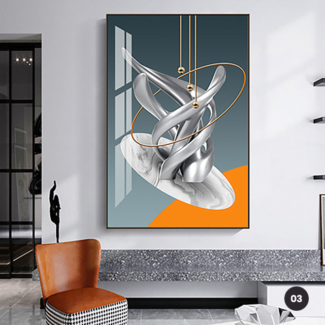 Modern Aesthetics Flowing Abstract Wall Art Fine Art Canvas Prints Surreal Pictures For Luxury Loft Living Room Dining Room Home Office Interior Decor