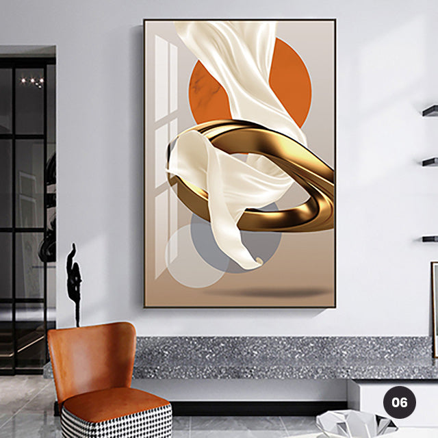 Modern Aesthetics Flowing Abstract Wall Art Fine Art Canvas Prints Surreal Pictures For Luxury Loft Living Room Dining Room Home Office Interior Decor