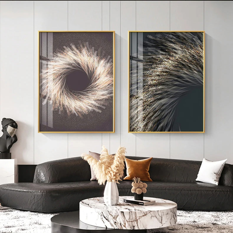 Modern Aesthetics Industrial Abstract Wall Art Fine Art Canvas Prints Minimalist Pictures For Living Room Dining Room Boutique Hotel Room Art Decor